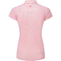 FootJoy Animal Print Cap Sleeve Lisle Dame Poloshirt