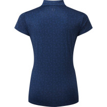 FootJoy Painted Floral Cap Sleeve Lisle Dame Poloshirt