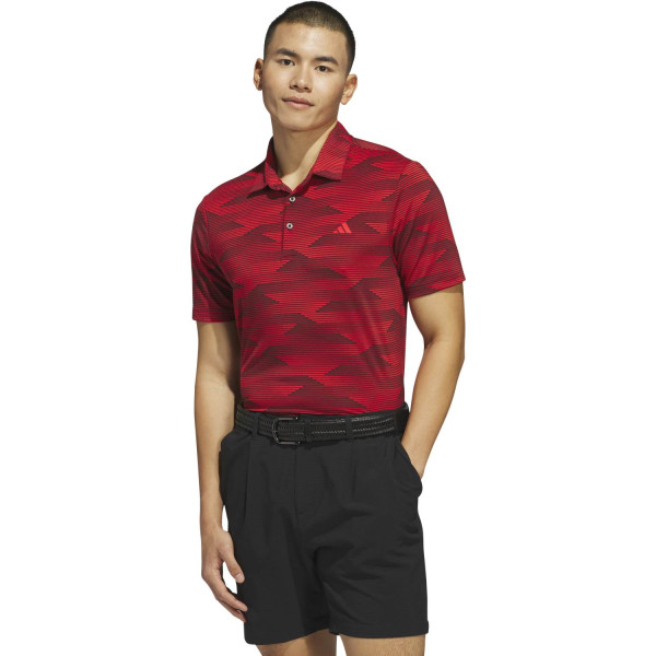 Adidas Ultimate365 Speed Stripe Herre Poloshirt - Rubaur/Rubpur