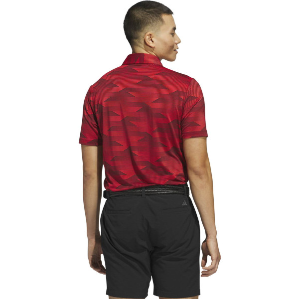Adidas Ultimate365 Speed Stripe Herre Poloshirt - Rubaur/Rubpur