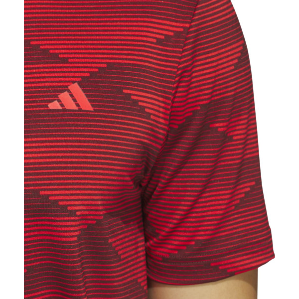 Adidas Ultimate365 Speed Stripe Herre Poloshirt - Rubaur/Rubpur