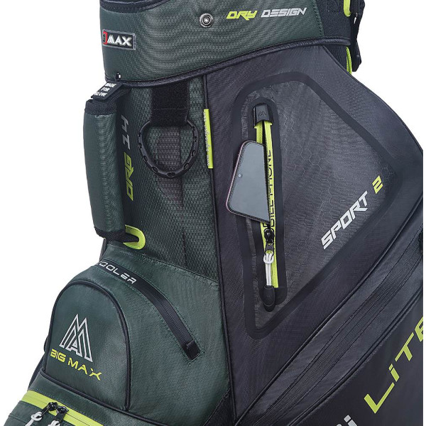 Big Max Dri Lite Sport 2 Vandtæt Vognbag - Forrest Green/Black Lime