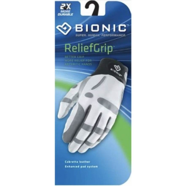 Bionic ReliefGrip Gigt Herre Golfhandske - Hvid