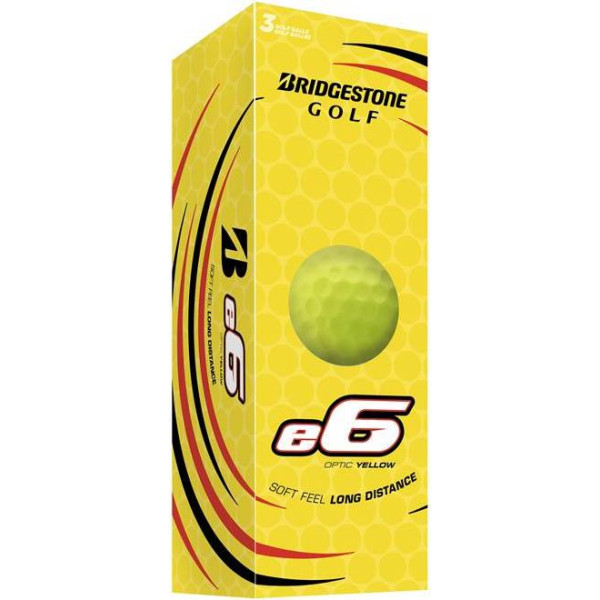 Bridgestone E6 Golfbolde - Gul