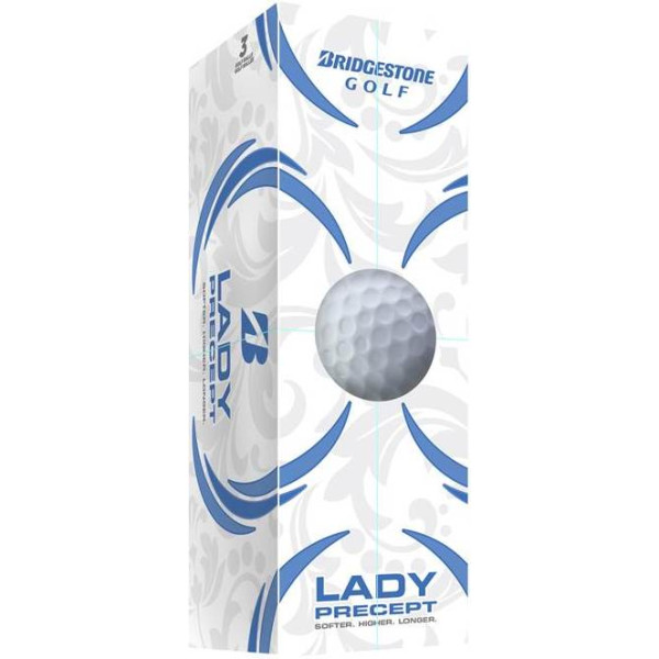 Bridgestone Precept Lady Dame Golfbolde - Hvid