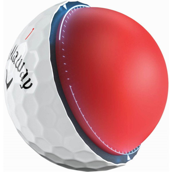 Callaway Chrome Soft (2022) Logobolde - Hvid