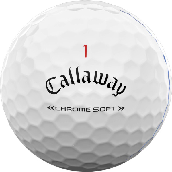 Callaway Chrome Soft Triple Track (2022) Logobolde - Hvid