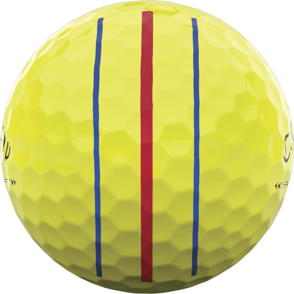 Callaway Chrome Soft X Low Spin Triple Track (2022) Logobolde - Gul