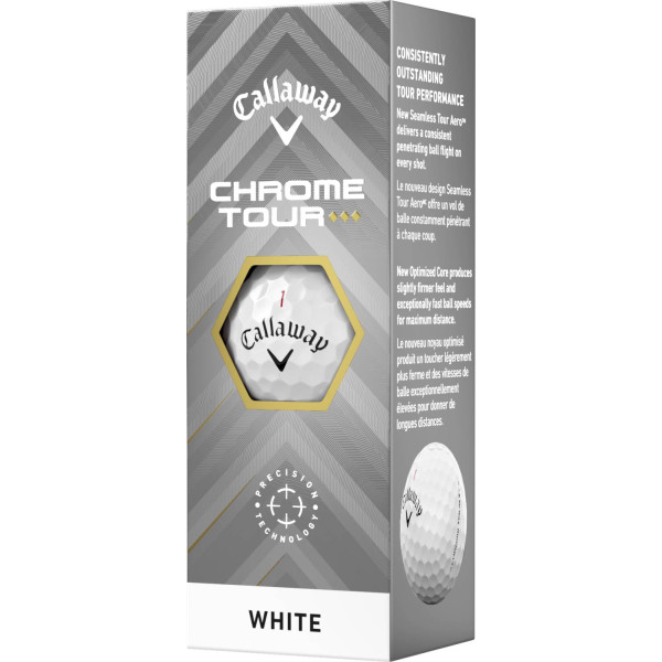 Callaway Chrome Tour Triple Diamond (2025) Golfbolde - White