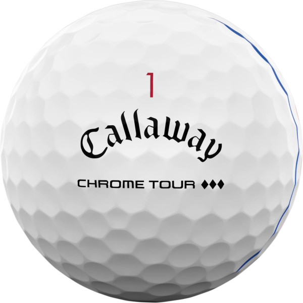 Callaway Chrome Tour Triple Diamond Triple Track (2025) Golfbolde - White/Multi