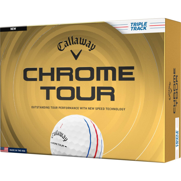 Callaway Chrome Tour Triple Track (2026) Golfbolde - White/Multi