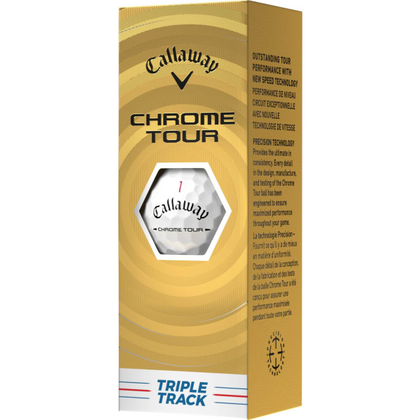 Callaway Chrome Tour Triple Track (2026) Golfbolde - White/Multi