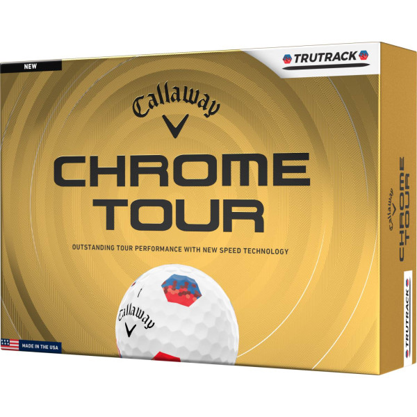 Callaway Chrome Tour Tru Track (2026) Golfbolde - White/Multi
