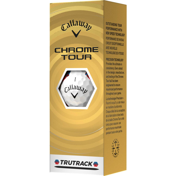 Callaway Chrome Tour Tru Track (2026) Golfbolde - White/Multi