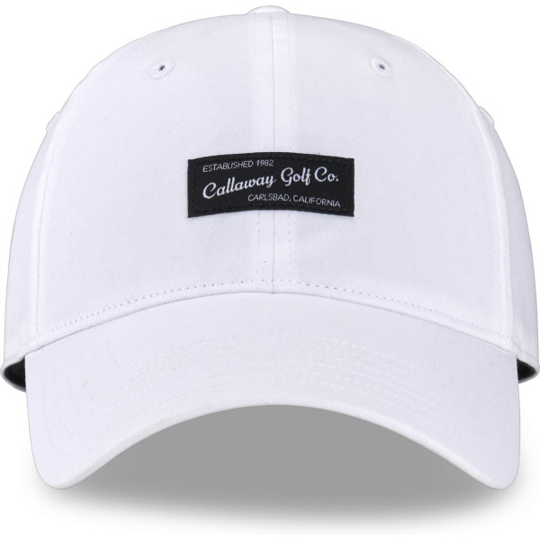 Callaway Relaxed Retro Herre Kasket - White/Black