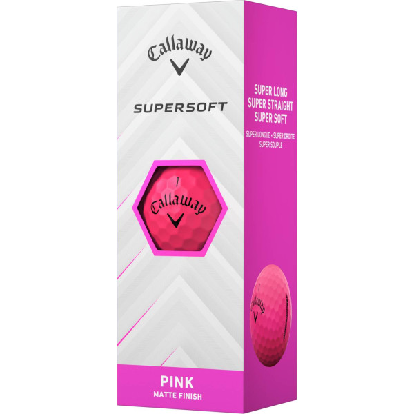 Callaway Supersoft Matte (2025) Golfbolde - Pink