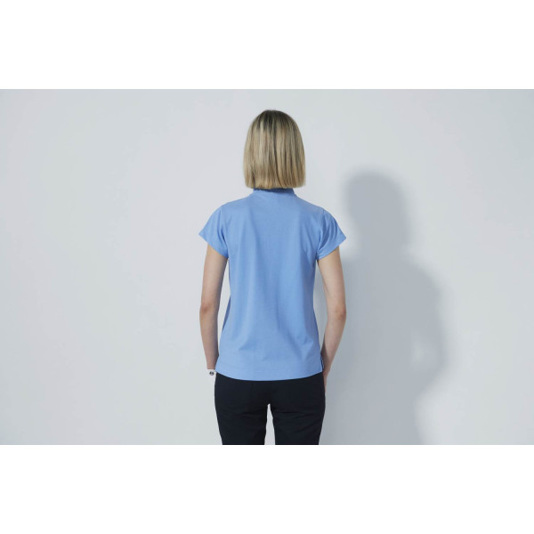 Daily Sports Kim Cap S Half Zip Dame Poloshirt - Sky