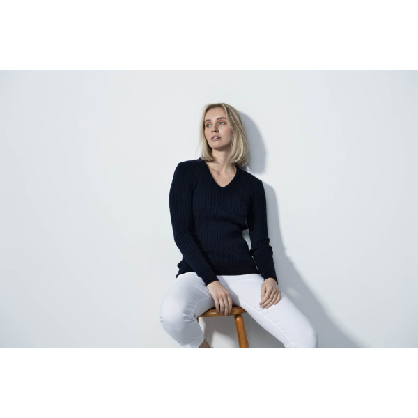 Daily Sports Madelene Dame Pullover - Navy