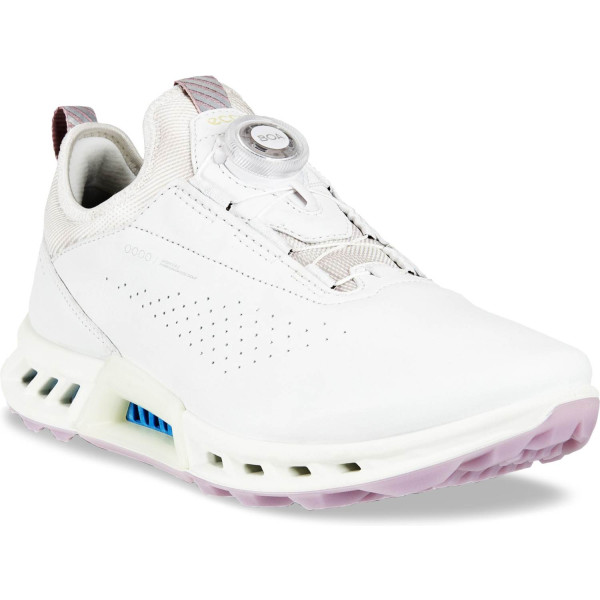 Ecco Biom C4 BOA Vandtætte Dame Golfsko Uden Spikes - White