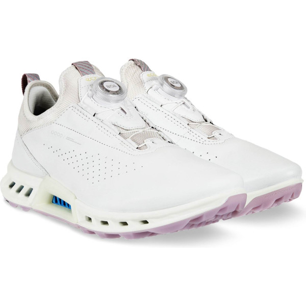 Ecco Biom C4 BOA Vandtætte Dame Golfsko Uden Spikes - White