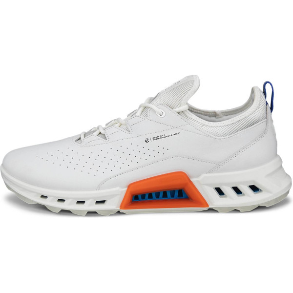 Ecco Biom C4 Vandtætte Herre Golfsko Uden Spikes - White/Mazarine Blue