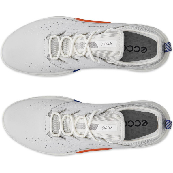 Ecco Biom C4 Vandtætte Herre Golfsko Uden Spikes - White/Mazarine Blue