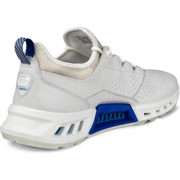Ecco Biom C4 Vandtætte Herre Golfsko Uden Spikes - White/Mazarine Blue