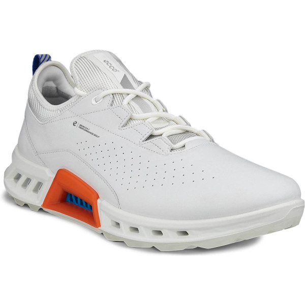 Ecco Biom C4 Vandtætte Herre Golfsko Uden Spikes - White/Mazarine Blue