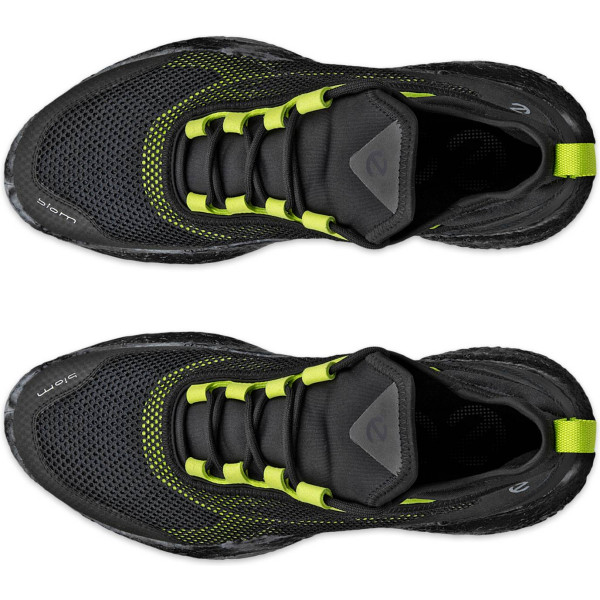 Ecco Biom H5.2 Textile Herre Golfsko Uden Spikes - Black/Lime Punch/Black