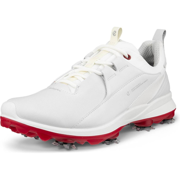 Ecco Biom Tour Vandtætte Dame Golfsko Med Spikes - White