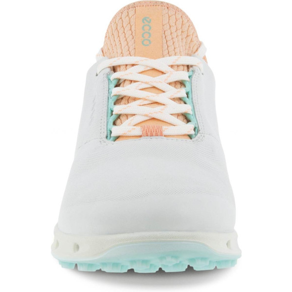 Ecco Cool Pro (2022) Vandtætte Dame Golfsko Uden Spikes - White/Peach Nectar