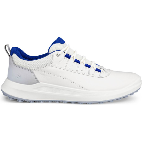 Ecco Core Vandtætte Herre Golfsko Uden Spikes - White/Federal Blue
