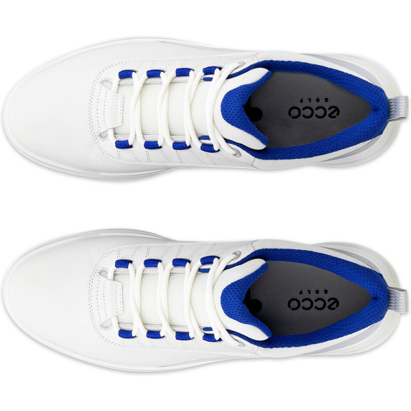 Ecco Core Vandtætte Herre Golfsko Uden Spikes - White/Federal Blue