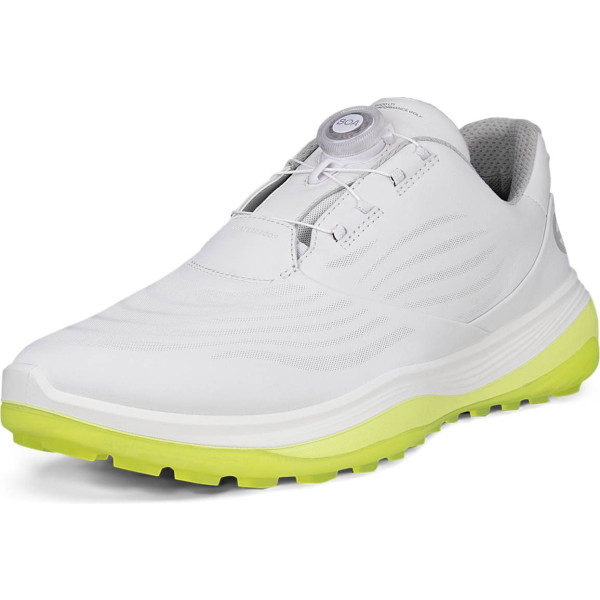 Ecco LT1 BOA Vandtætte Herre Golfsko Uden Spikes - White