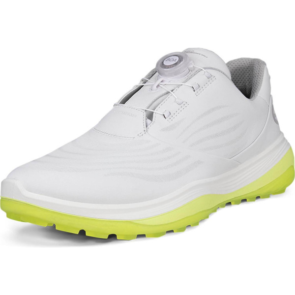 Ecco LT1 BOA Vandtætte Herre Golfsko Uden Spikes - White