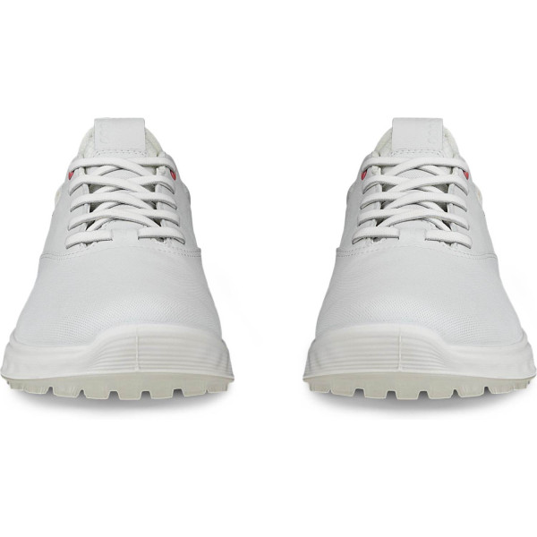 Ecco S-Three (2023) Vandtætte Dame Golfsko Uden Spikes - White/Bubblegum