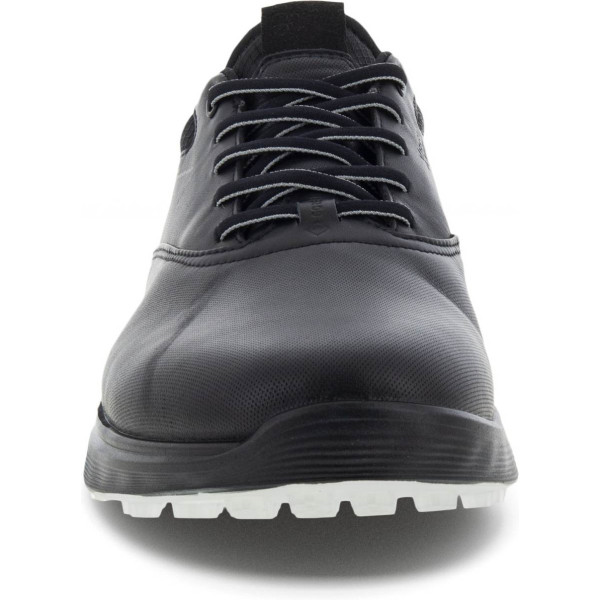 Ecco S-Three (2023) Vandtætte Herre Golfsko Uden Spikes - Black/Concrete/Black