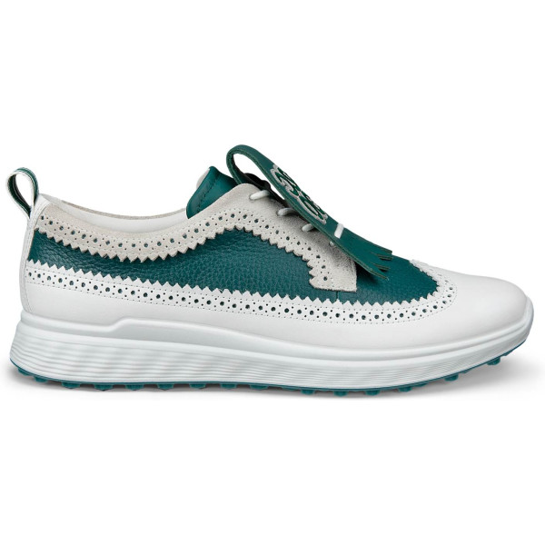 Ecco S-Three Casual Vandtætte Dame Golfsko Uden Spikes - Shadow White/Baygreen