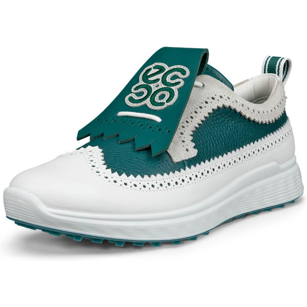 Ecco S-Three Casual Vandtætte Dame Golfsko Uden Spikes - Shadow White/Baygreen
