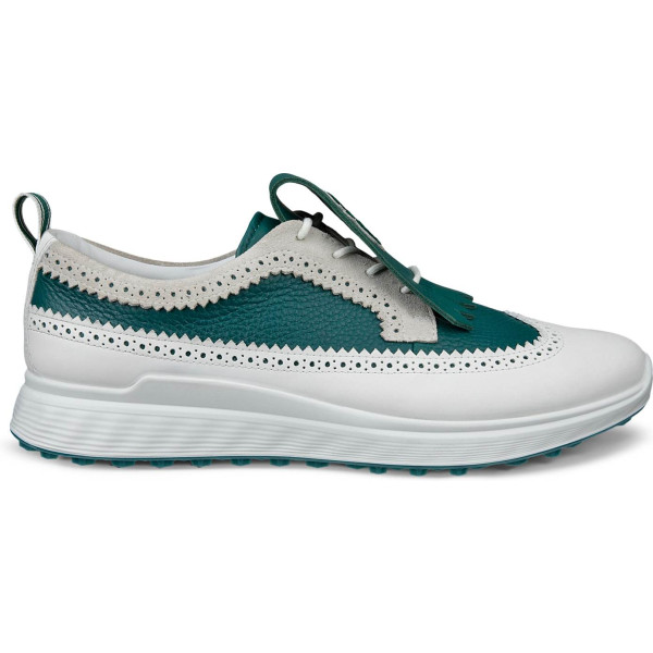Ecco S-Three Casual Vandtætte Herre Golfsko Uden Spikes - Shadow White/Baygreen