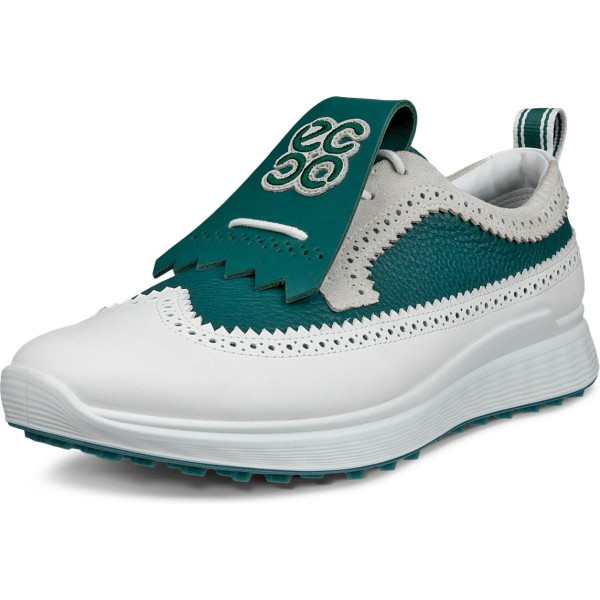 Ecco S-Three Casual Vandtætte Herre Golfsko Uden Spikes - Shadow White/Baygreen