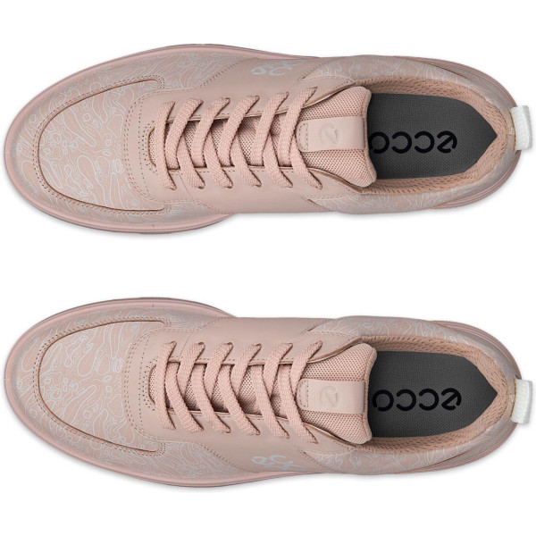 Ecco Street 720 Graphic Vandtætte Dame Golfsko Uden Spikes - Rose Dust