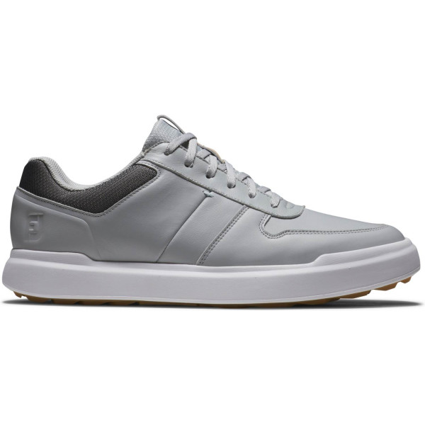 FootJoy Contour Casual (2024) Vandtætte Herre Golfsko Uden Spikes - Grey/White