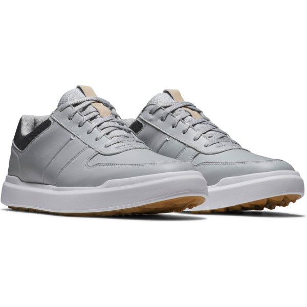 FootJoy Contour Casual (2024) Vandtætte Herre Golfsko Uden Spikes - Grey/White