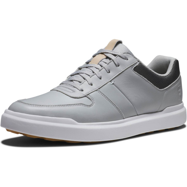FootJoy Contour Casual (2024) Vandtætte Herre Golfsko Uden Spikes - Grey/White