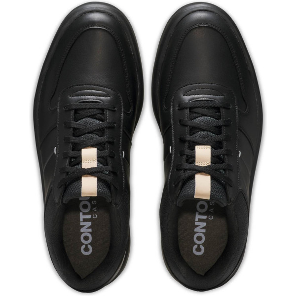 FootJoy Contour Casual (2025) Vandtætte Herre Golfsko Uden Spikes - Black/Black/Tan