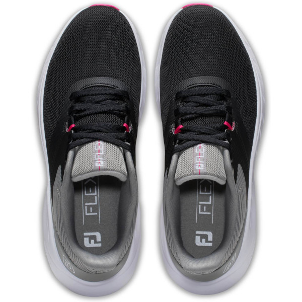 FootJoy Flex (2024) Dame Golfsko Uden Spikes - Black/Grey/White