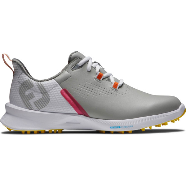 FootJoy Fuel Vandtætte Dame Golfsko Uden Spikes - Grey/Yellow/Pink