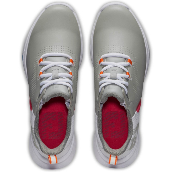 FootJoy Fuel Vandtætte Dame Golfsko Uden Spikes - Grey/Yellow/Pink