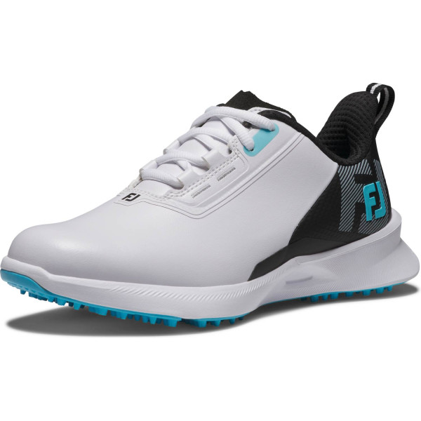 FootJoy Fuel Vandtætte Junior Golfsko Uden Spikes - White/Black/Blue